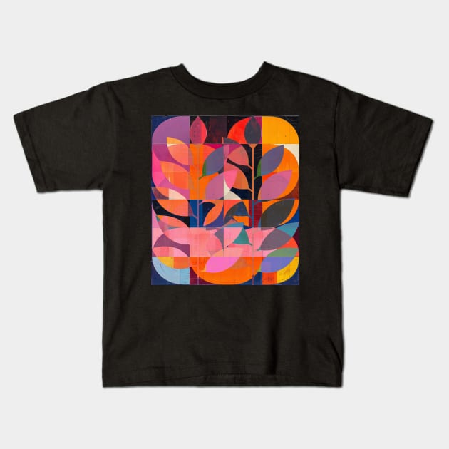 digital garden Kids T-Shirt by bulografik